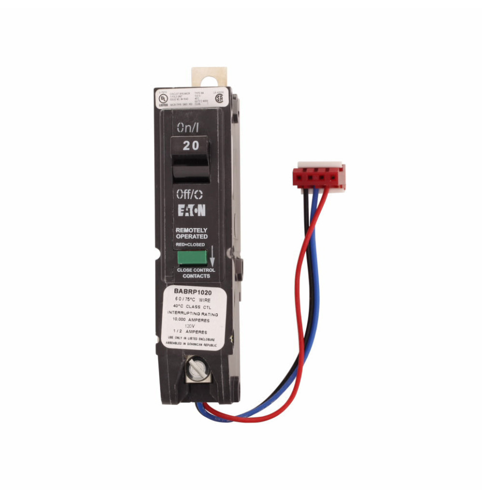 BABRP1020 - Eaton Cutler-Hammer 20 Amp 1 Pole 120 Volt Bolt-On Molded Case Circuit Breaker