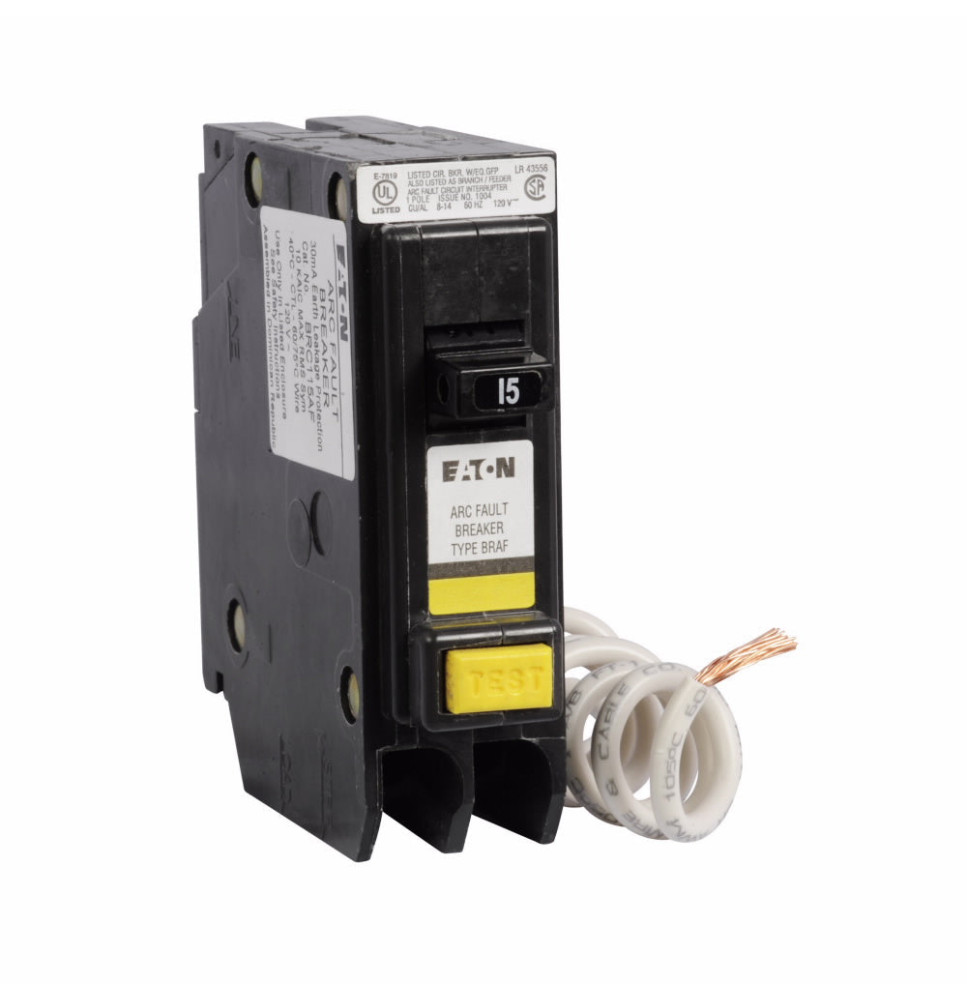 BRC115AF - Eaton Cutler-Hammer 15 Amp 1 Pole 120 Volt Plug-In Molded Case Circuit Breaker