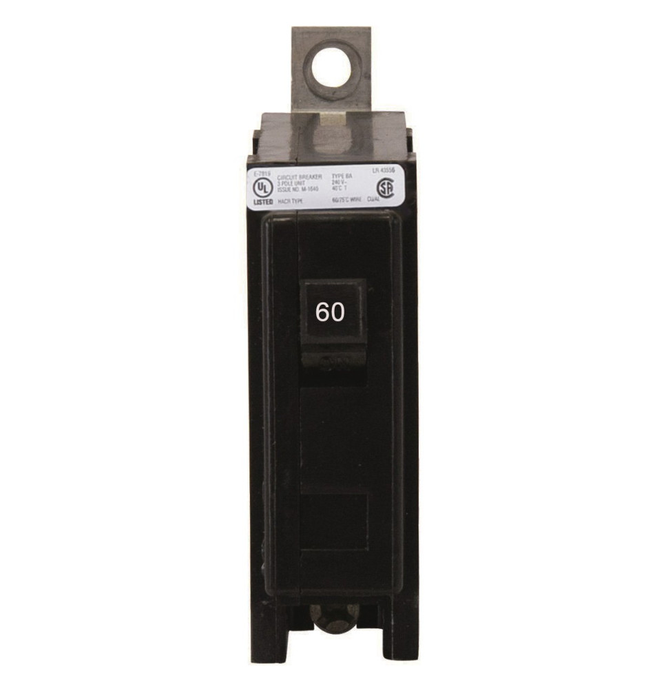 BAB1060 - Eaton Cutler-Hammer 60 Amp Single Pole Bolt-On Circuit Breaker