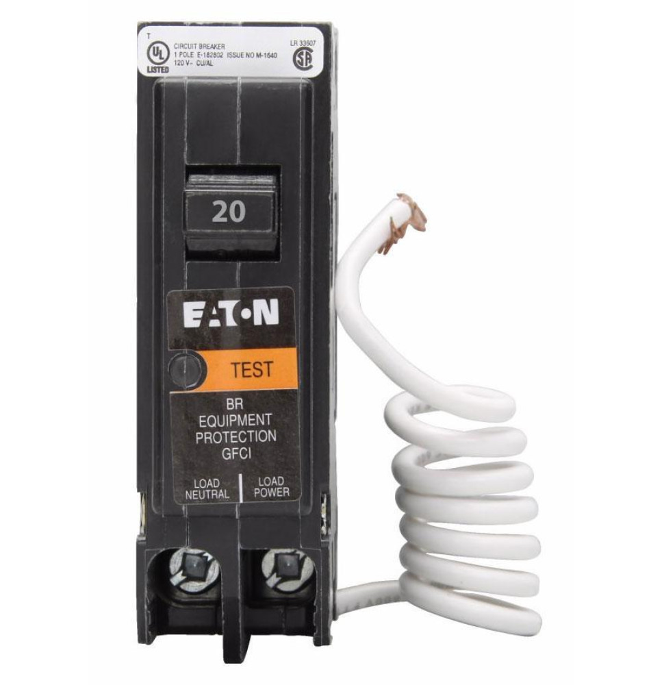 BRN120EP - Eaton Cutler-Hammer 20 Amp 1 Pole 120 Volt Plug-In Molded Case Circuit Breaker