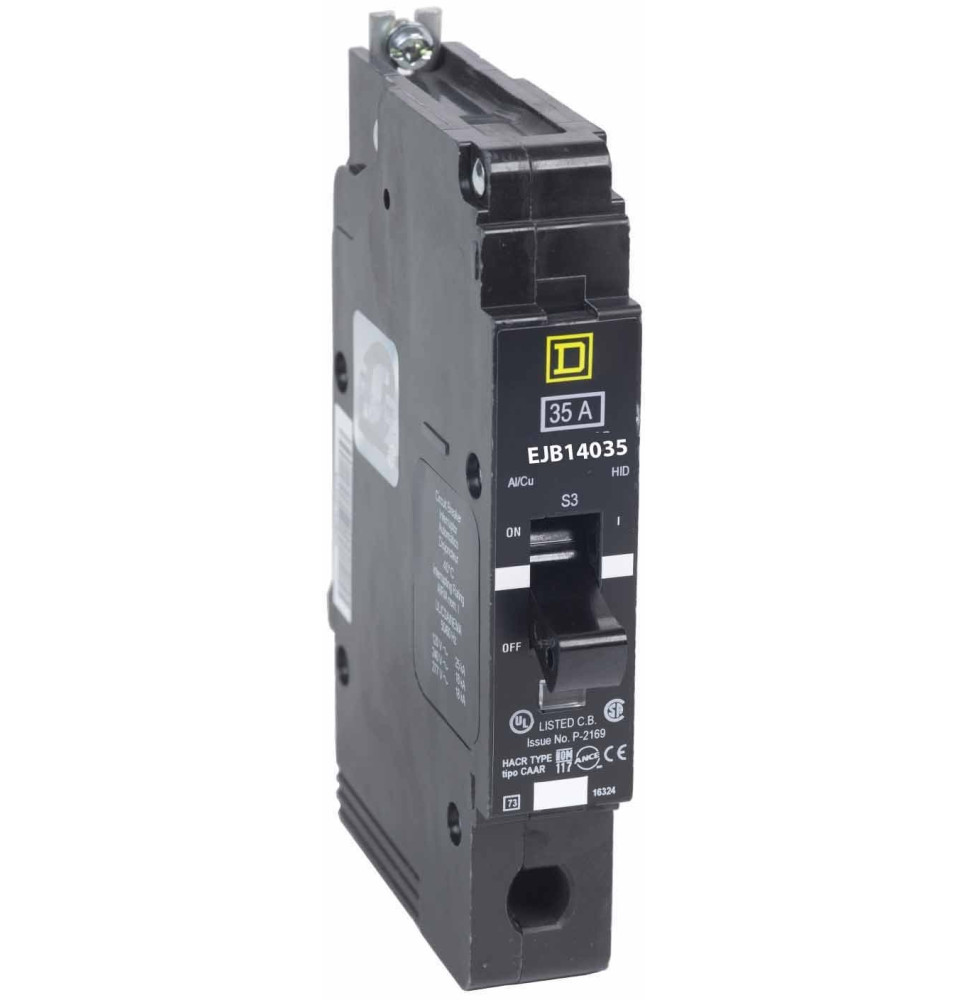 EJB14035 - Square D 35 Amp 1 Pole 277 Volt Molded Case Circuit Breaker