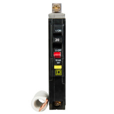 QOB120GFI - Square D 20 Amp Single Pole GFCI Bolt-On Circuit Breaker