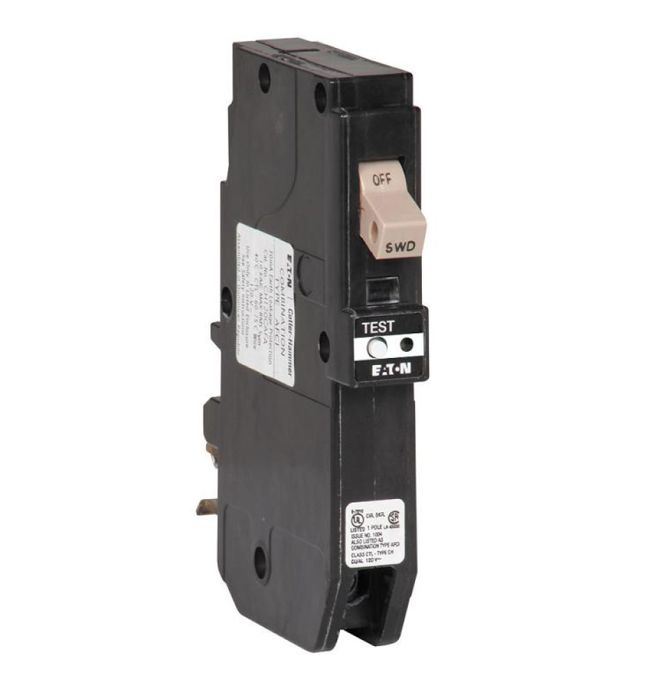 CH120CAFA - Eaton Cutler-Hammer 20 Amp 1 Pole 120 Volt Molded Case Circuit Breakers