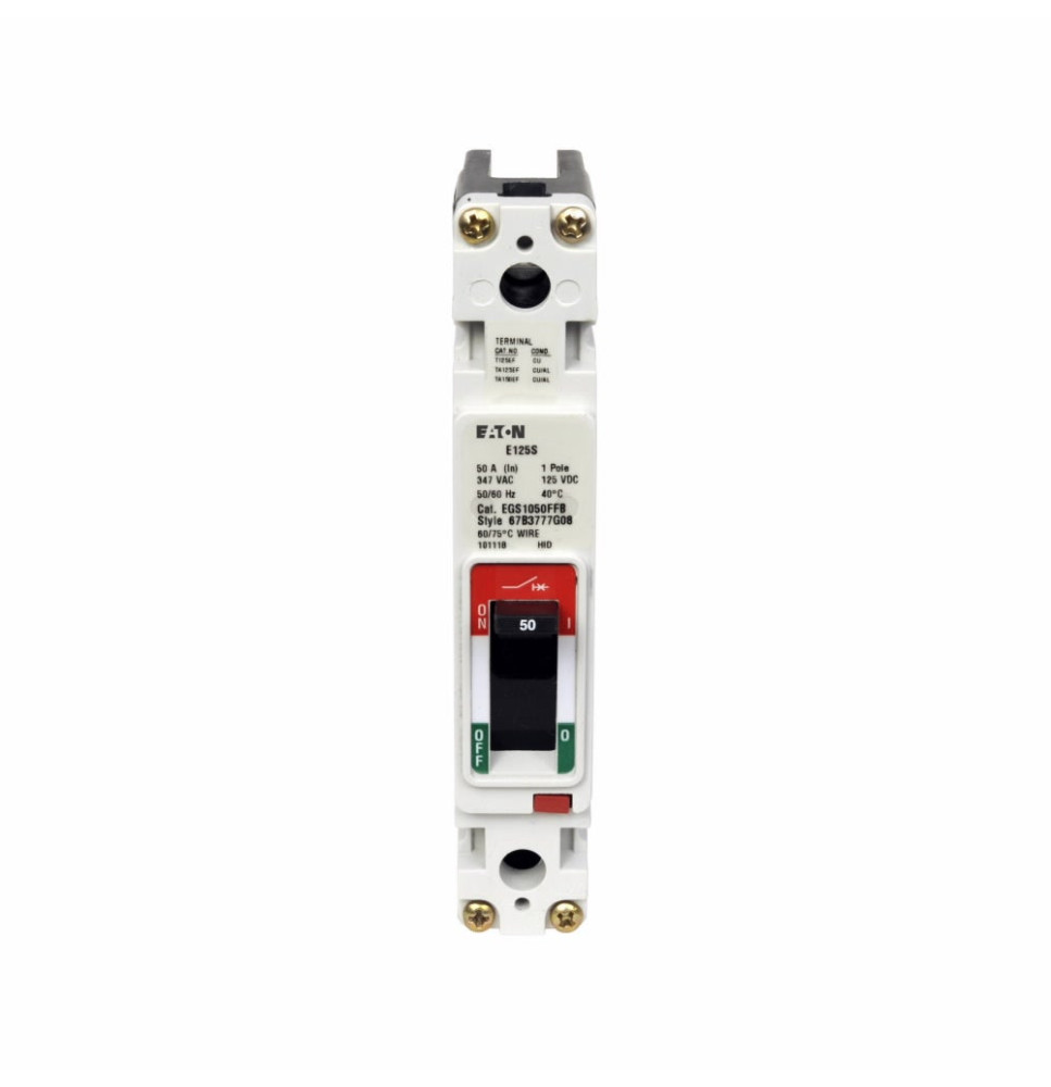 EGB1100FFB - Eaton Cutler-Hammer 100 Amp 1 Pole 240 Volt Bolt-On Molded Case Circuit Breaker