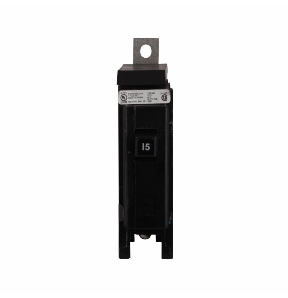 GHQ1015 - Eaton Cutler-Hammer 15 Amp 1 Pole 277 Volt Bolt-On Molded Case Circuit Breaker