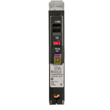 QO115PDF - Square D 15 Amp Single Pole Dual Function Arc Fault & Ground Fault Circuit Breaker
