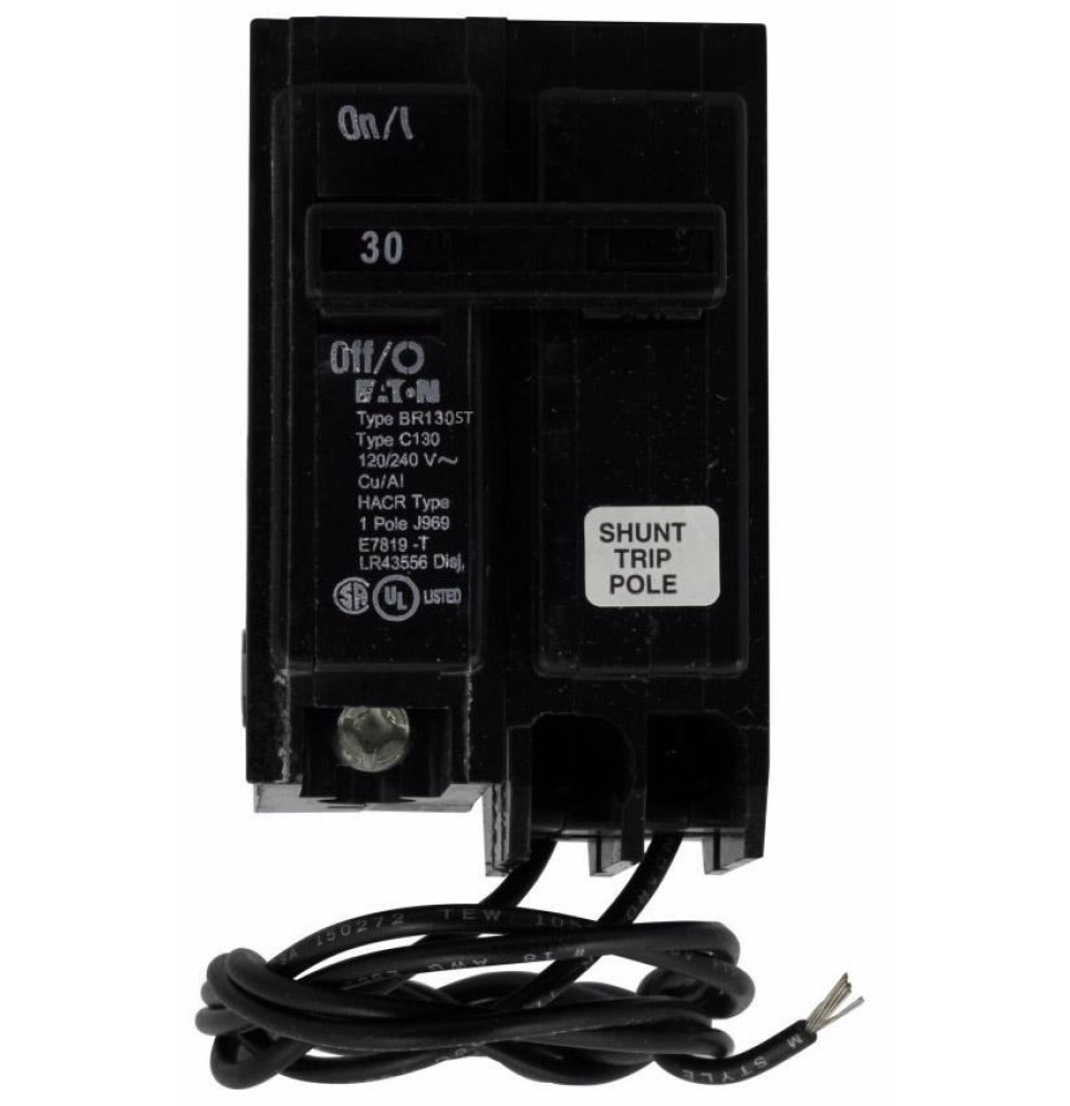BR130ST - Eaton Cutler-Hammer 30 Amp 1 Pole 240 Volt Molded Case Circuit Breakers