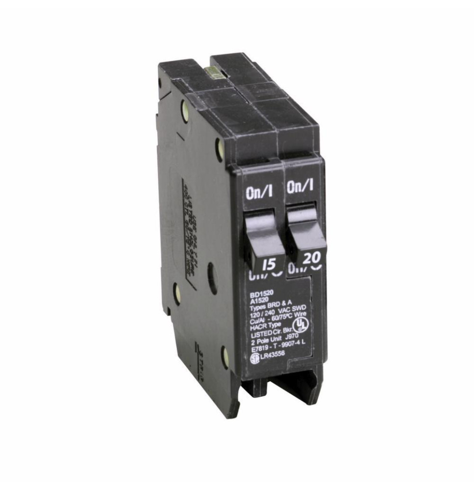 BD1520 - Eaton Cutler-Hammer 20 Amp 1 Pole 120 Volt Plug-On Circuit Breaker