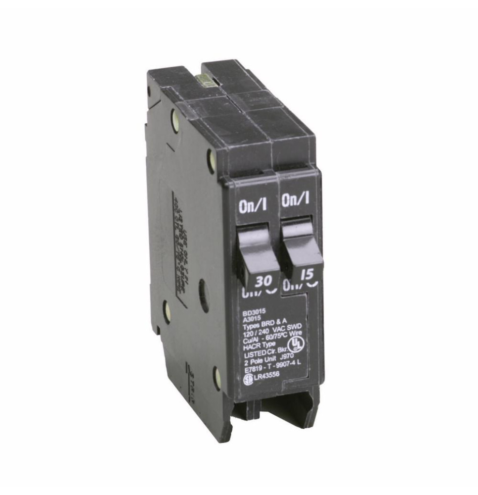 BD3015 - Cutler-Hammer 15 Amp 1 Pole 120 Volt Plug-on Circuit Breaker