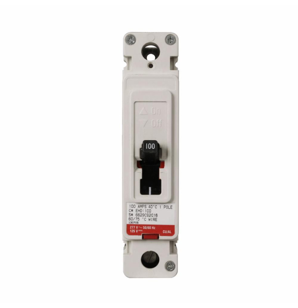 EHD1010L - Eaton Cutler-Hammer 10 Amp 1 Pole 277 Volt Molded Case Circuit Breakers