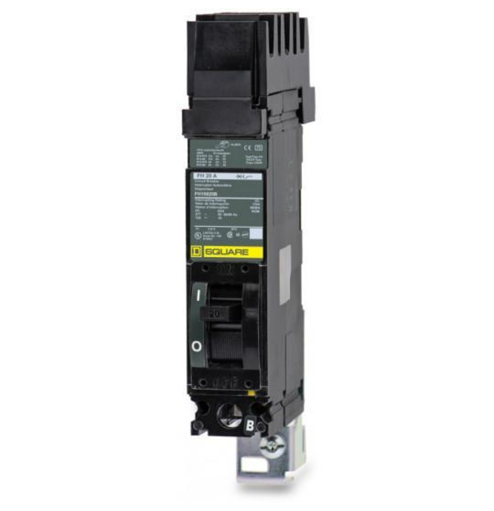 FH16020B - Square D 20 Amp 1 Pole 277 Volt Molded Case Circuit Breaker