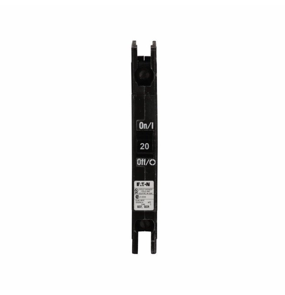 QCR1020 - Eaton Cutler-Hammer 20 Amp 1 Pole 120 Volt Quicklag Molded Case Breaker