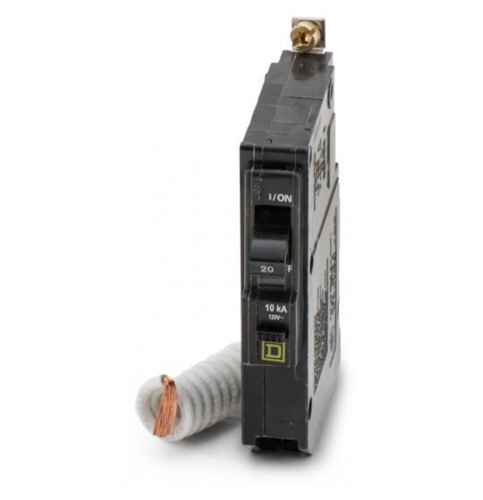 QOB120EPD - Square D 20 Amp 1 Pole 30 mA Ground Fault (GFCI) Breaker