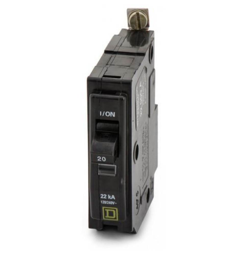 QOB120VH - Square D 20 Amp 1 Pole 120 Volt Miniature Circuit Breaker