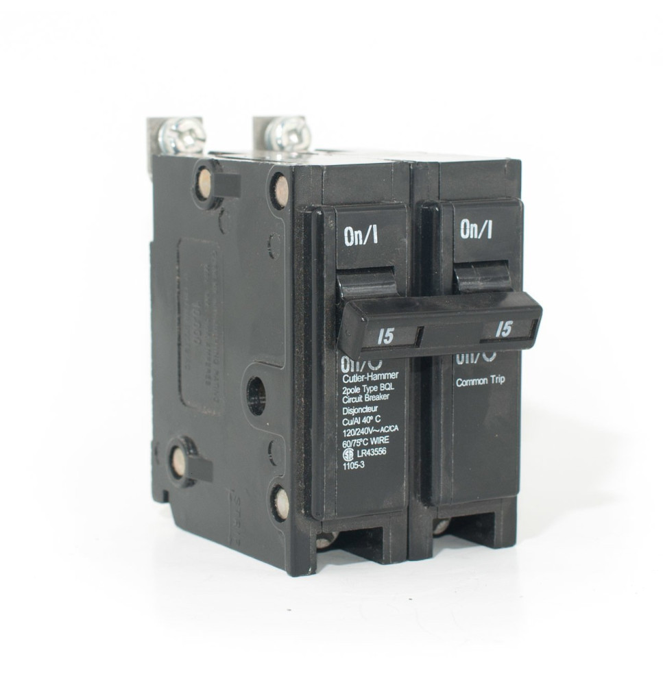 BQL215 - Commander 15 Amp Double Pole Bolt-On Circuit Breaker