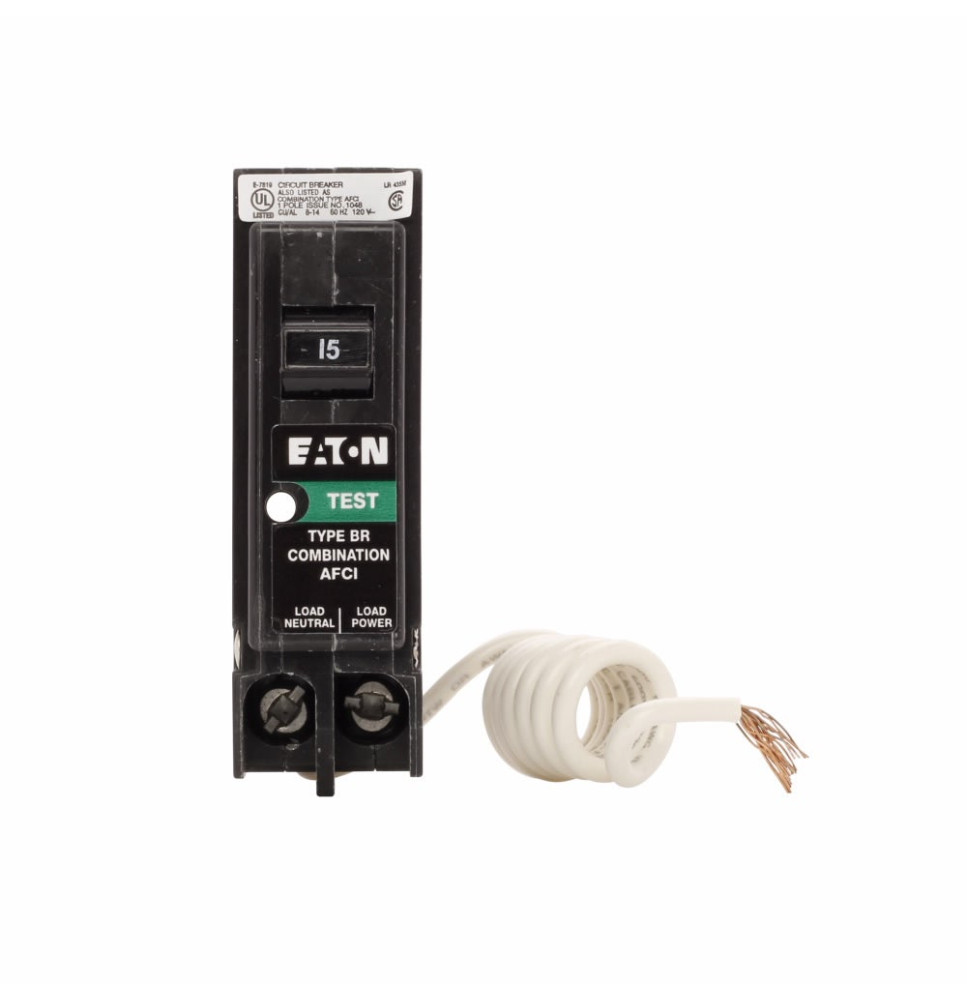 BRHN120AF - Eaton Cutler-Hammer 15 Amp 2 Pole 120 Volt Plug-In Molded Case Circuit Breaker