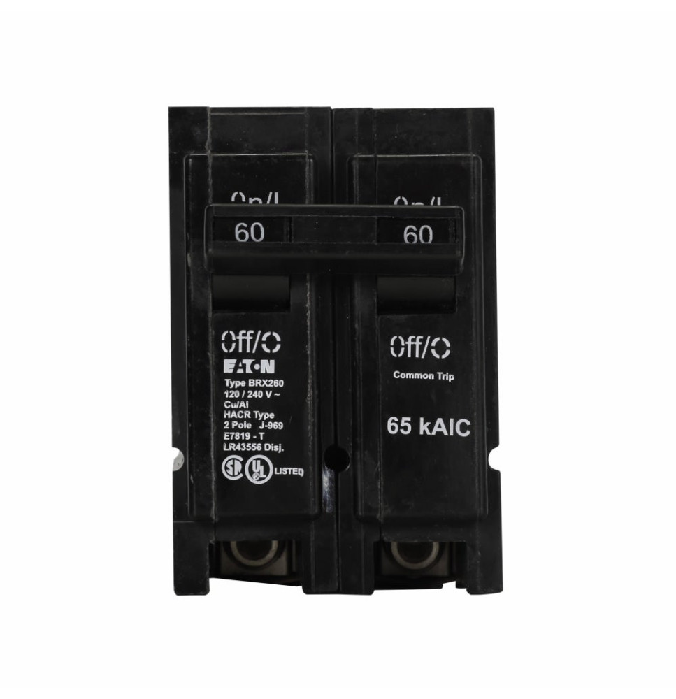 BRX260 - Eaton Cutler-Hammer 60 Amp 2 Pole 240 Volt Plug-In Molded Case Circuit Breaker
