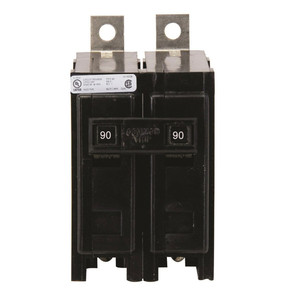 BAB2090 - Eaton Cutler-Hammer 90 Amp Double Pole Bolt-On Circuit Breaker