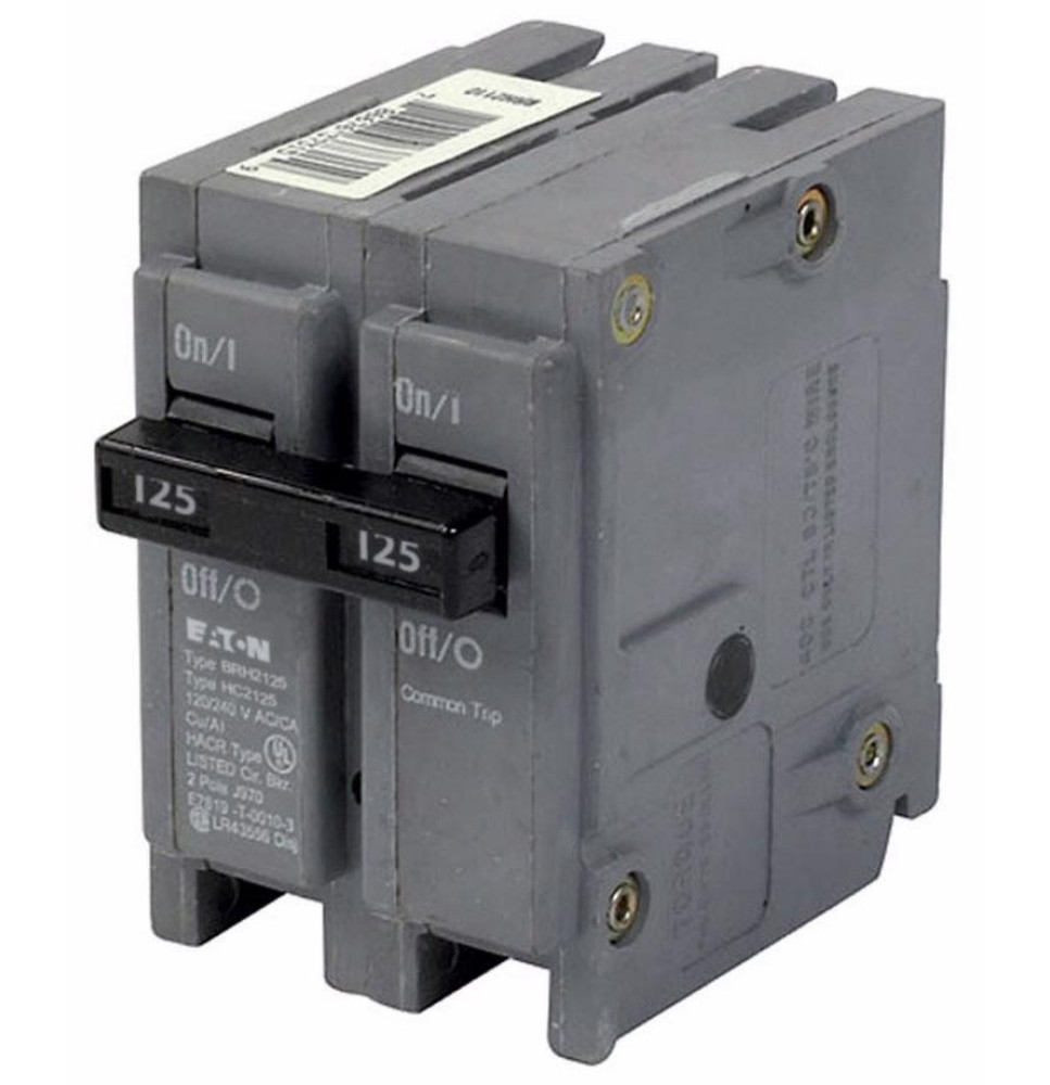 BRH2125 - Eaton Cutler-Hammer 125 Amp 2 Pole 240 Volt Molded Case Circuit Breakers