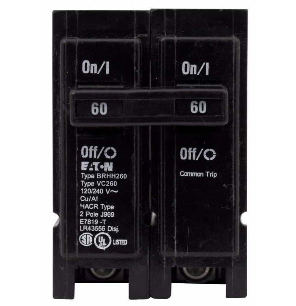BRHH260 - Eaton Cutler-Hammer 60 Amp 2 Pole 240 Volt Molded Case Circuit Breakers