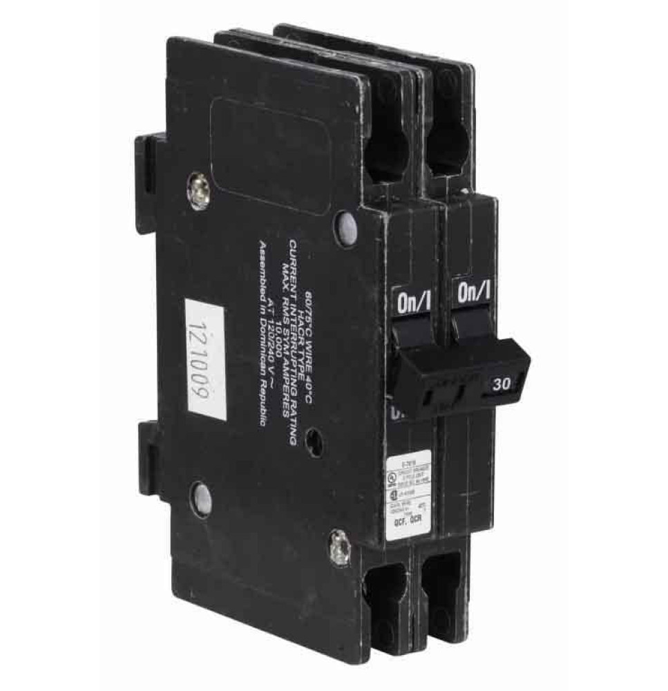 QCR2030 - Eaton Cutler-Hammer 30 Amp 2 Pole 240 Volt Molded Case Circuit Breaker