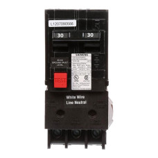QE230 - Siemens 30 Amp 2 Pole 240 Volt Ground Fault Equipment Protection Circuit Breaker