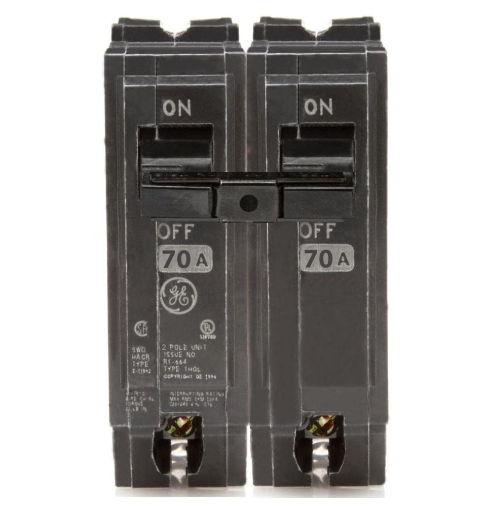 THQL2170 - GE 70 Amp Double Pole Circuit Breaker