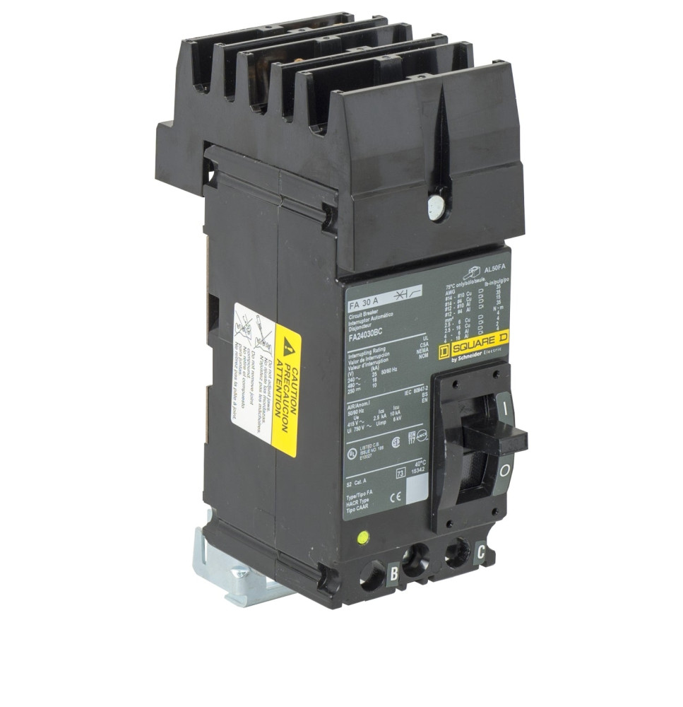 FA24030BC - Square D 30 Amp 2 Pole 480 Volt Plug-In Molded Case Circuit Breaker
