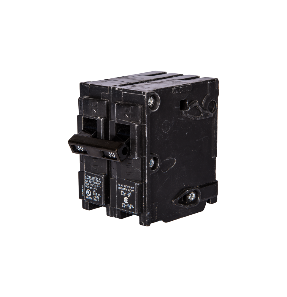 MP220KH - Siemens 20 Amp 2 Pole 240 Volt Plug-In Molded Case Circuit Breaker