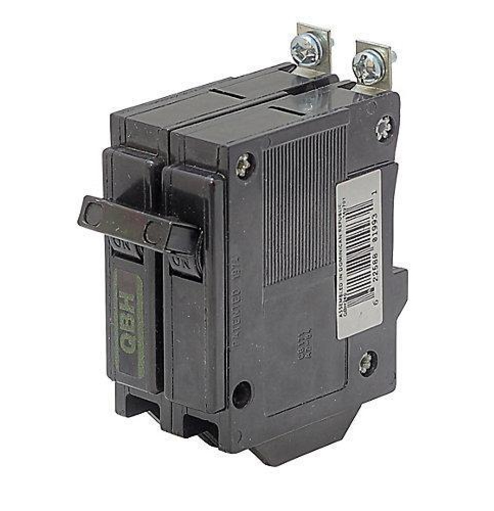 QBH220 - Commander 20 Amp Double Pole Bolt-On Circuit Breaker