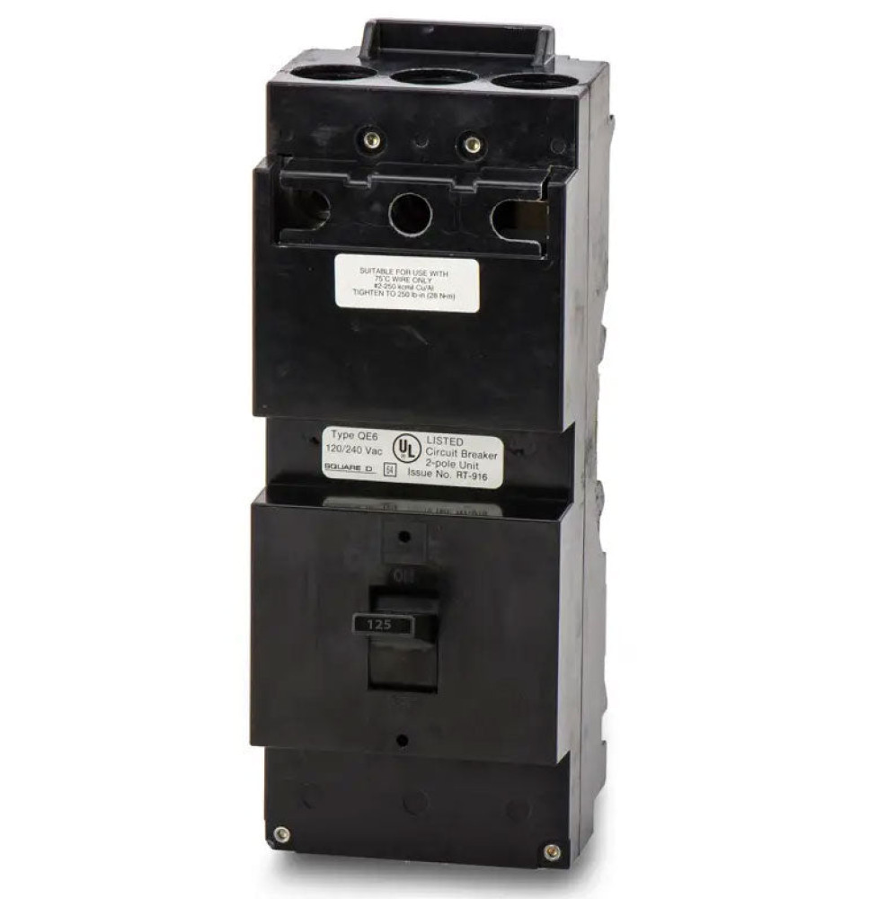 QE2125VH - Square D 125 Amp 2 Pole 240 Volt Molded Case Circuit Breaker