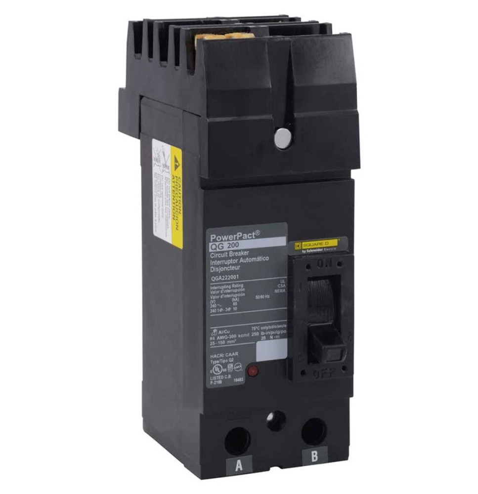 QGA222001 - Square D 200 Amp 2 Pole 240 Volt Molded Case Circuit Breaker