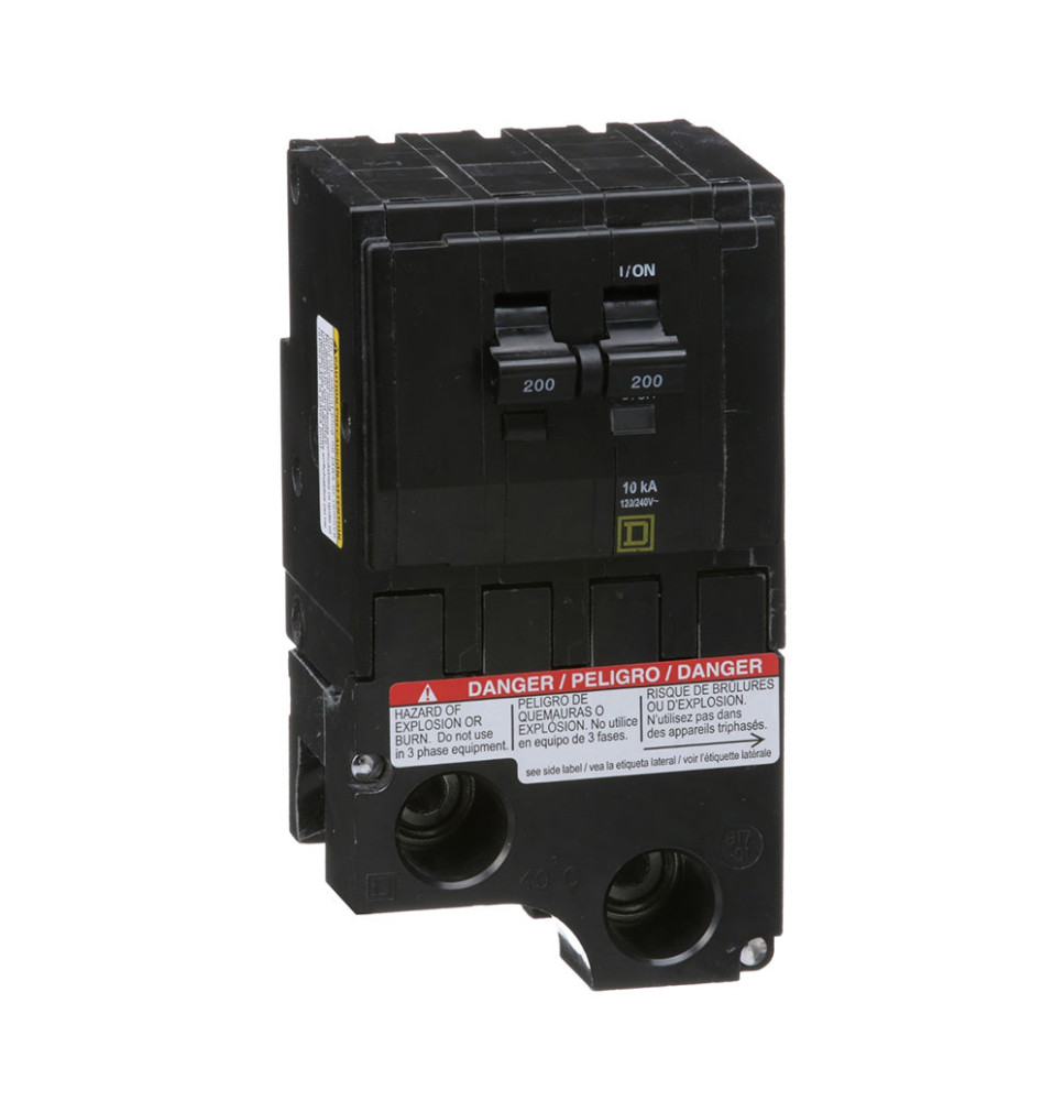 QO2200 - SQUARE D 200A Double Pole Circuit Breaker