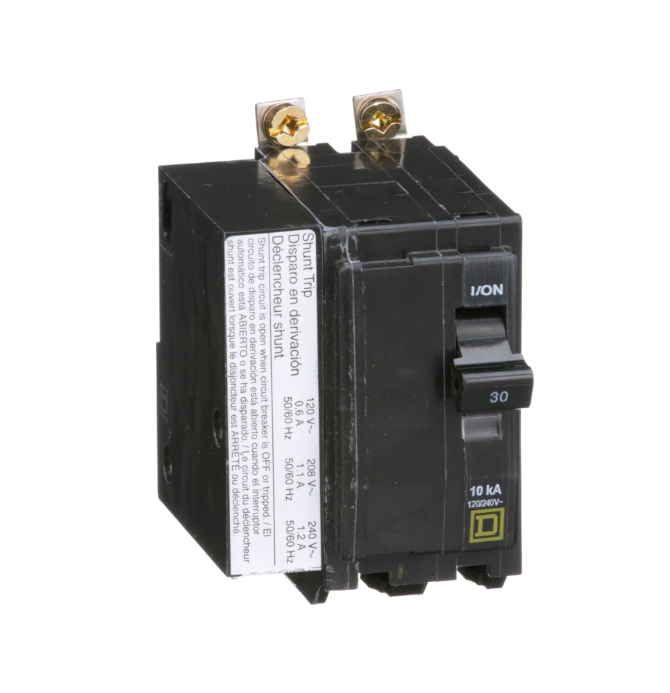 QOB2301021 - Square D 30 Amp 2 Pole 120 Volt Bolt-On Molded Case Circuit Breaker