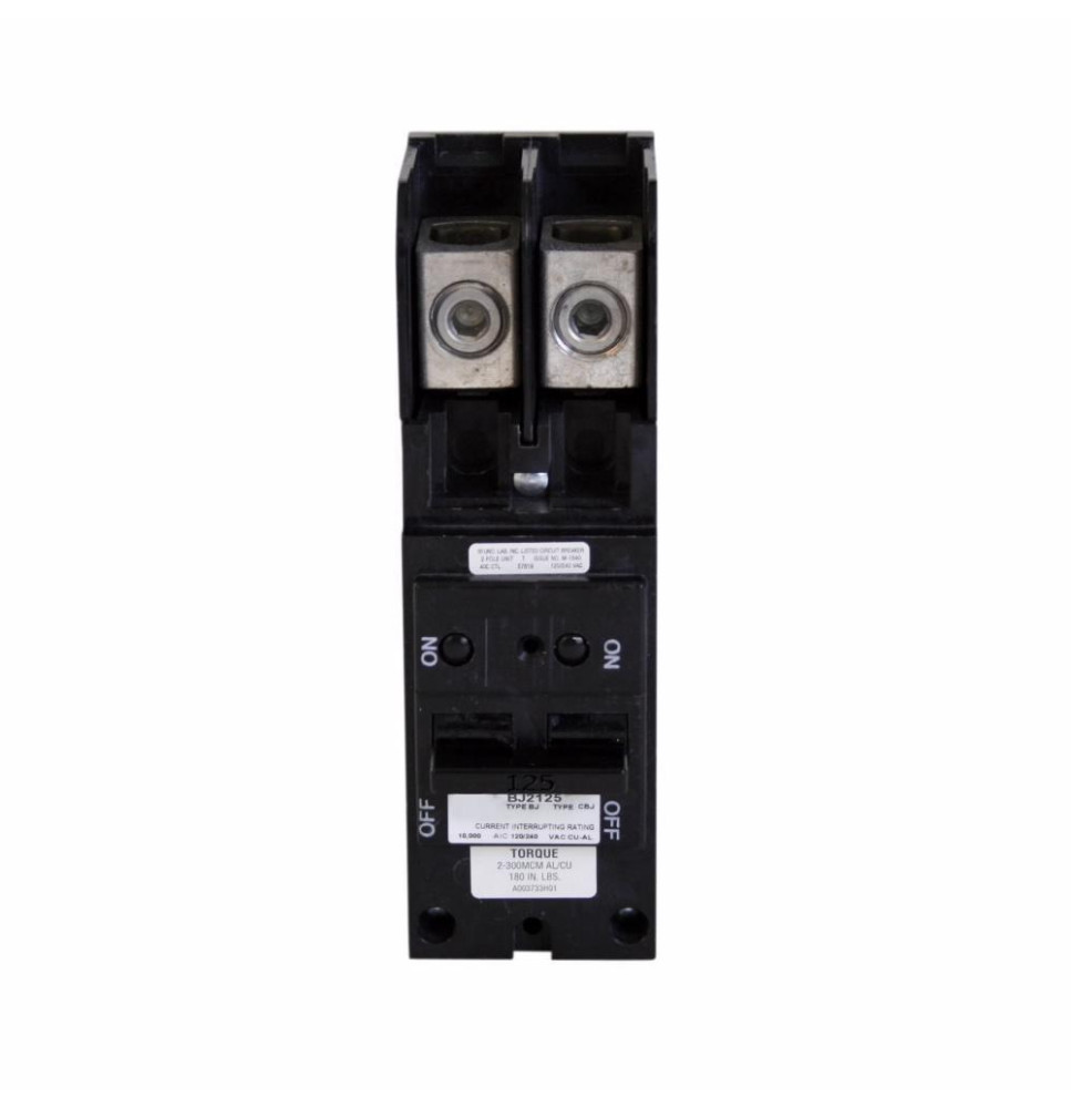 BJ2125 - Cutler-Hammer 125 Amp 2 Pole 240 Volt Plug-on Circuit Breaker