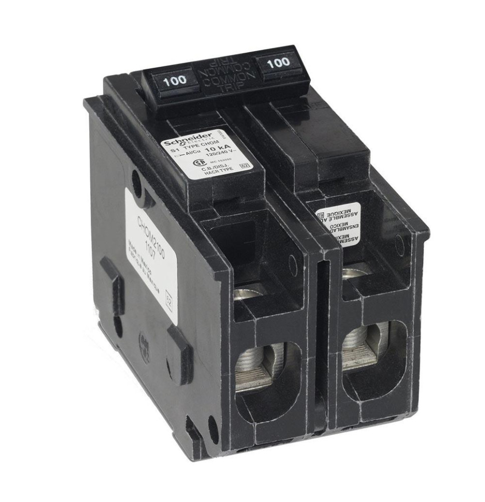 HOM2100 - HomeLine 100 Amp 2 Pole 240 Volt Circuit Breaker