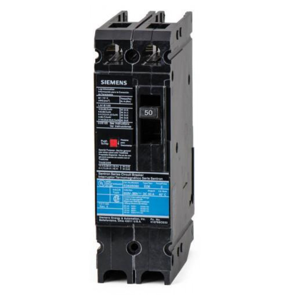 ED62B030L - Siemens 30 Amp 2 Pole 600 Volt Molded Case Circuit Breaker