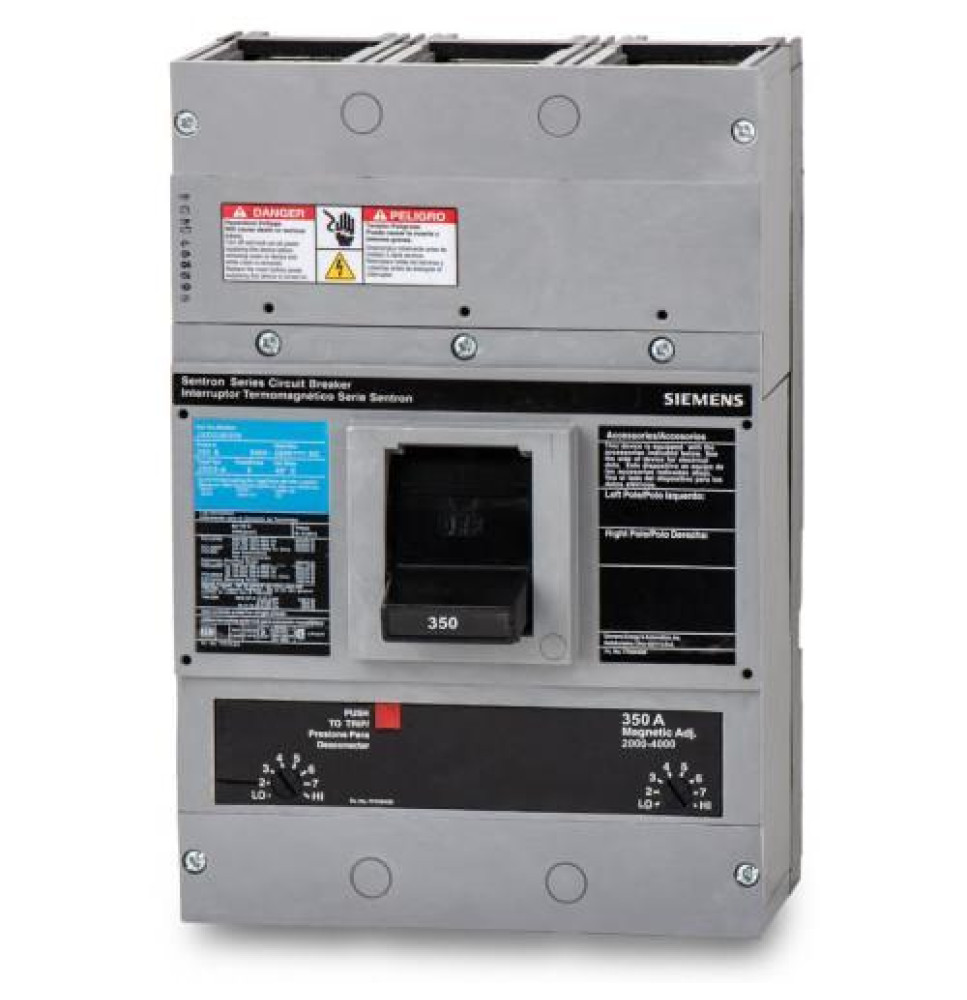 JXD22B350 - Siemens 350 Amp 2 Pole 240 Volt Bolt-On Molded Case Circuit Breaker