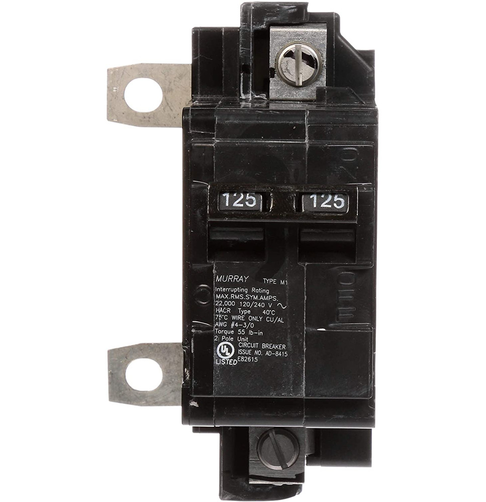 MBK125M - Siemens 125 Amp 2 Pole 240 Volt Plug-In Molded Case Circuit Breaker