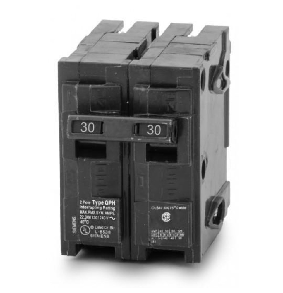 Q230H - Siemens 30 Amp 2 Pole 240 Volt Molded Case Circuit Breaker