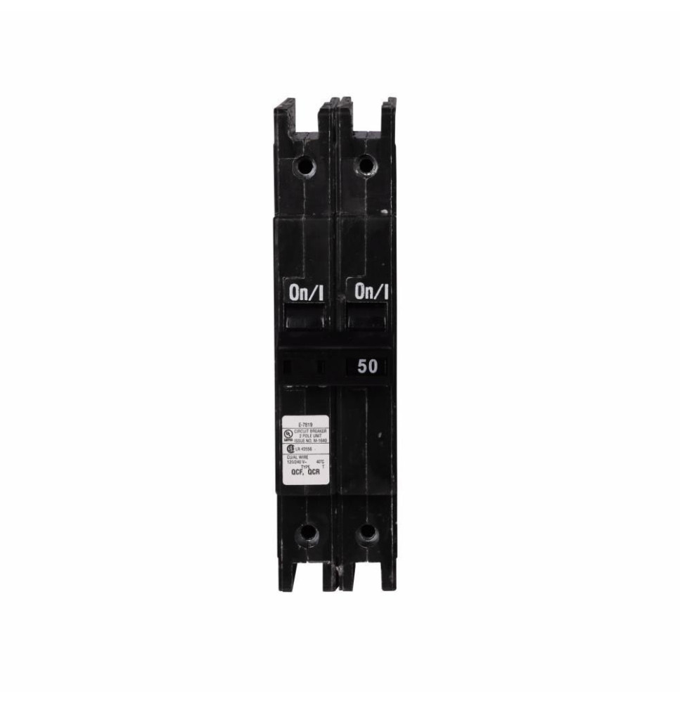 QCF2050 - Eaton Cutler-Hammer 50 Amp 2 Pole 240 Volt Quicklag Molded Case Breaker