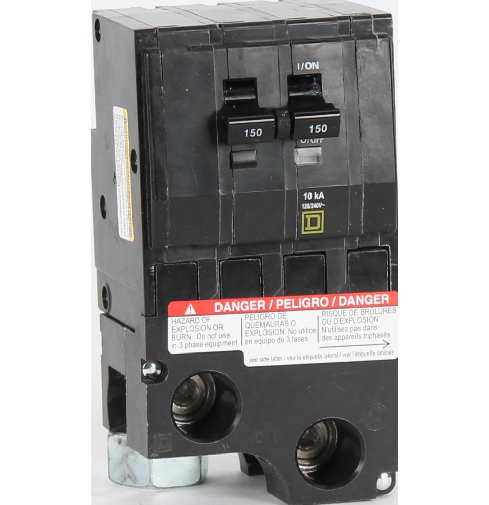 QO2150 - SQUARE D 150A Double Pole Circuit Breaker