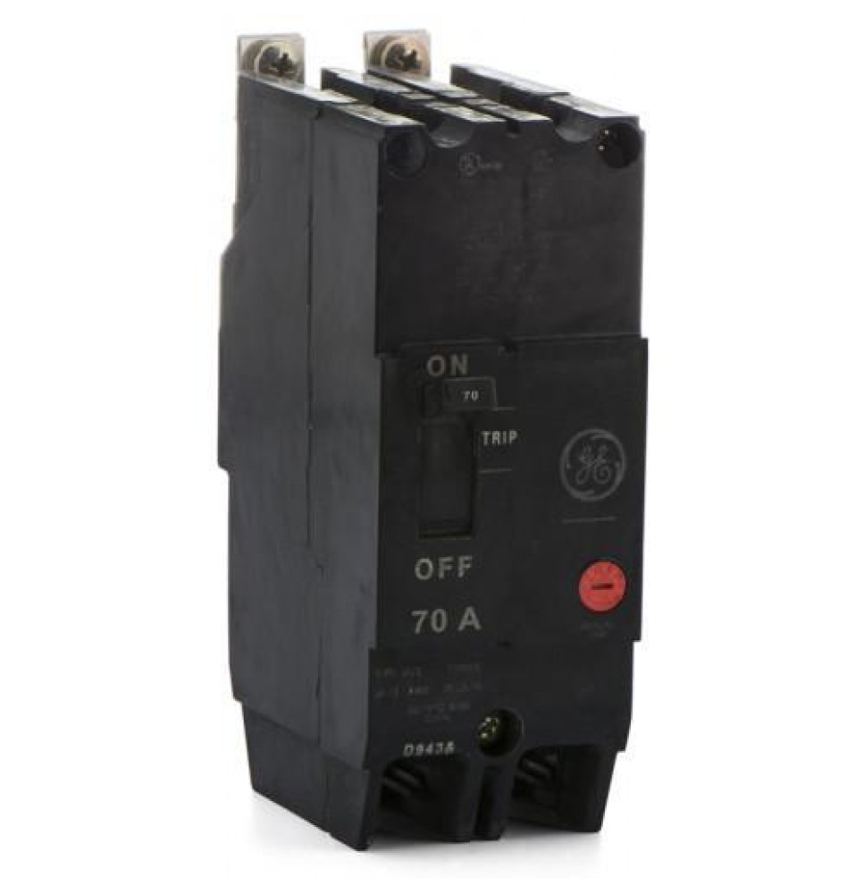 TEY270 - GE 70 Amp 2 Pole 480 Volt Bolt-On Molded Case Circuit Breaker