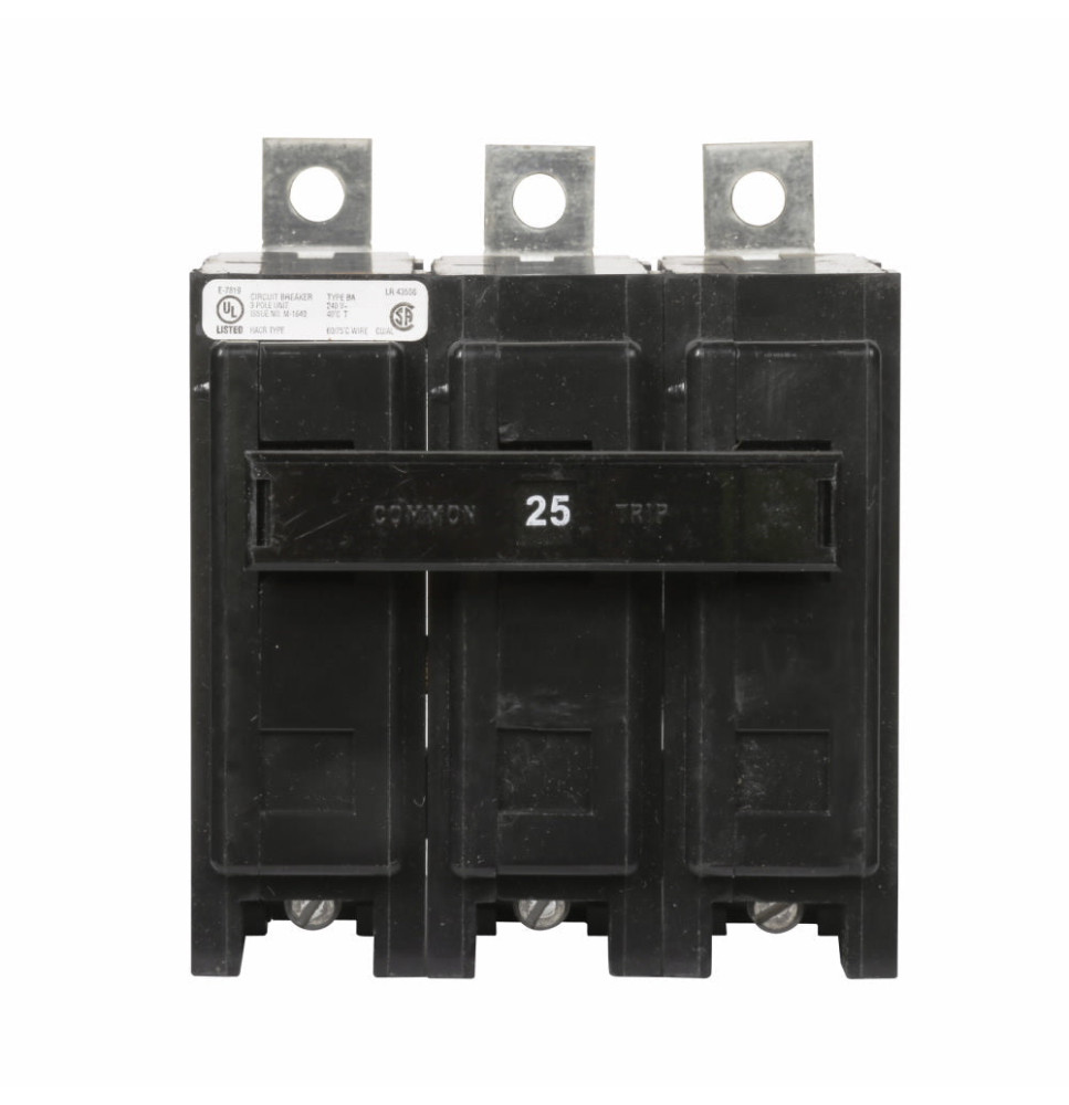 BAB3025HS - Eaton Cutler-Hammer 25 Amp 3 Pole 240 Volt Bolt-On Molded Case Circuit Breaker