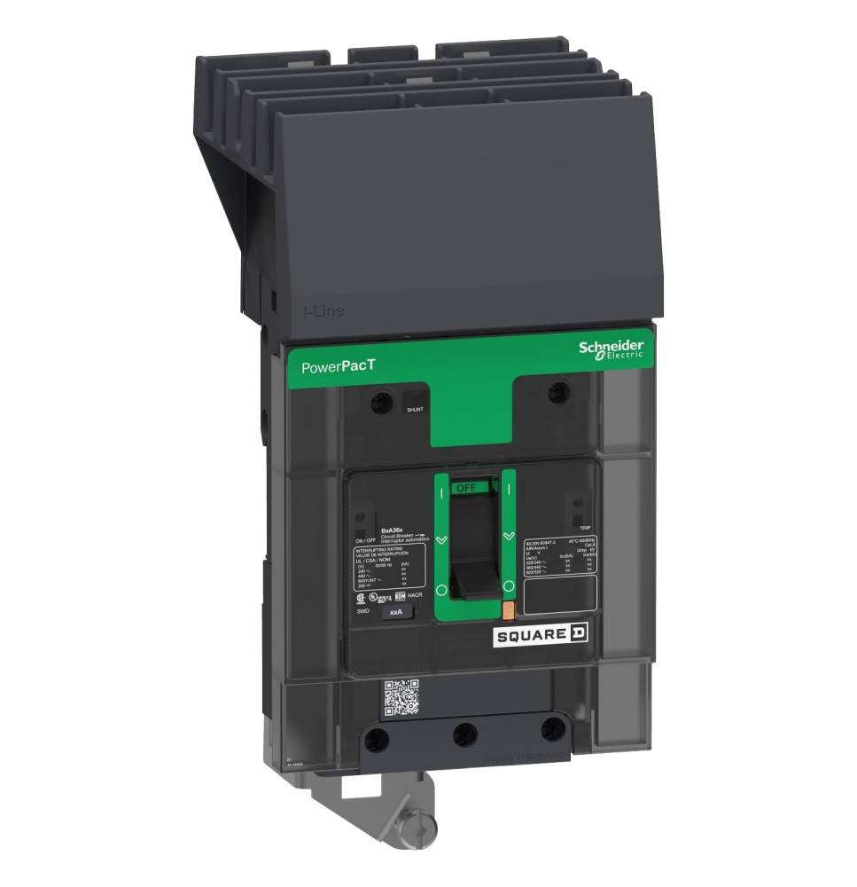 BJA36080 - Square D 80 Amp 3 Pole 600 Volt Plug-In Molded Case Circuit Breaker