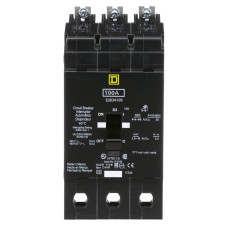 EJB34100 - Square D 100 Amp 3 Pole 480 Volt Bolt-On Molded Case Circuit Breaker