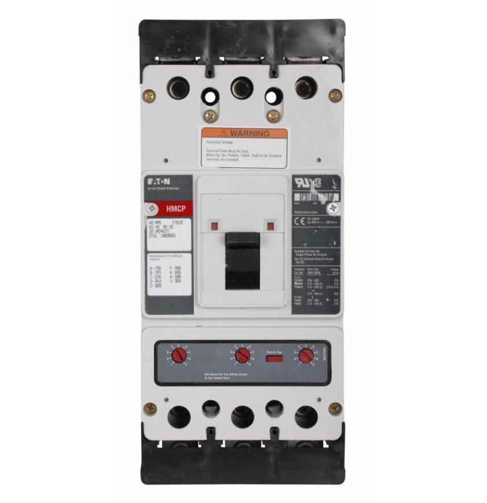 HMCP400D5C - Eaton Cutler-Hammer 400 Amp 3 Pole 600 Volt Molded Case Circuit Breaker