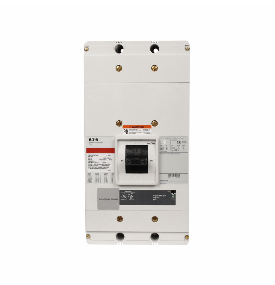CND312T33W - Eaton Cutler-Hammer 1200 Amp 3 Pole 600 Volt Molded Case Circuit Breaker
