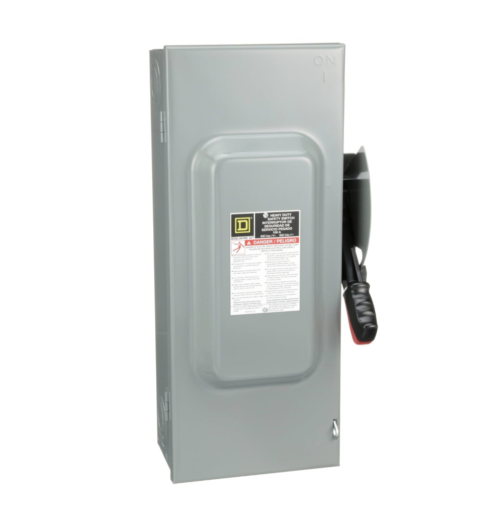 H363 - Square D 100 Amp 3 Pole 600 Volt Molded Case Circuit Breaker