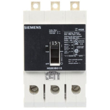 HGB3B015B - Siemens 15 Amp 3 Pole 600 Volt Bolt-On Molded Case Circuit Breaker